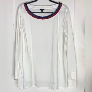 Talbots Grosgrain-Trim Poplin Tunic